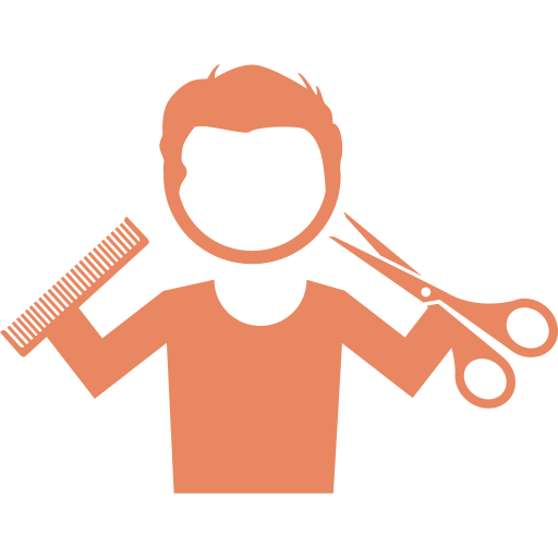 An icon depicting a hair dresser
